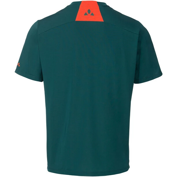VAUDE Qimsa Logo Kurzarm Shirt Herren Petrol 2 VAUDE Qimsa Logo Kurzarm Shirt Herren Petrol – Bild 2