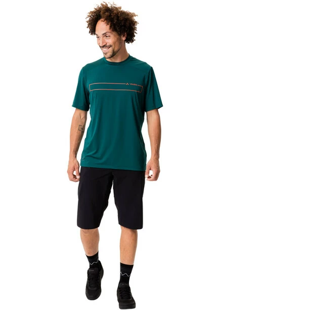 VAUDE Qimsa Logo Kurzarm Shirt Herren Petrol 5 VAUDE Qimsa Logo Kurzarm Shirt Herren Petrol – Bild 5