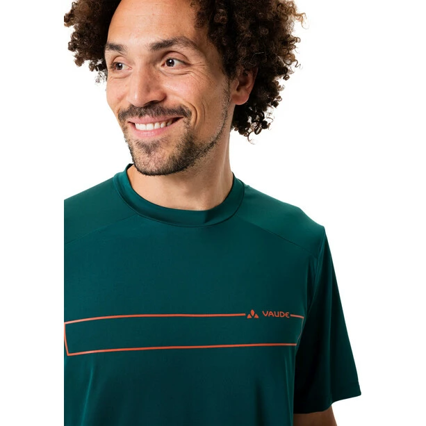 VAUDE Qimsa Logo Kurzarm Shirt Herren Petrol 6 VAUDE Qimsa Logo Kurzarm Shirt Herren Petrol – Bild 6