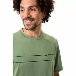 VAUDE Qimsa Logo Kurzarm Shirt Herren Grün -Günstiges Fahrradjacken Geschäft vaude qimsa logo ss shirt men willow green 6