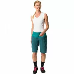 VAUDE Qimsa Shorts Damen Petrol -Günstiges Fahrradjacken Geschäft vaude qimsa shorts women mallard green 5