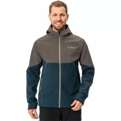 VAUDE Qimsa Softshell Jacke Herren Beige/petrol