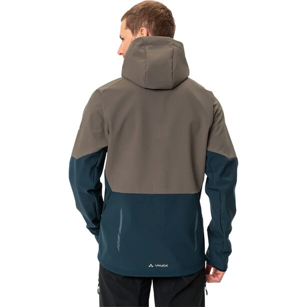 VAUDE Qimsa Softshell Jacke Herren Beige/petrol 2 VAUDE Qimsa Softshell Jacke Herren Beige/petrol – Bild 2