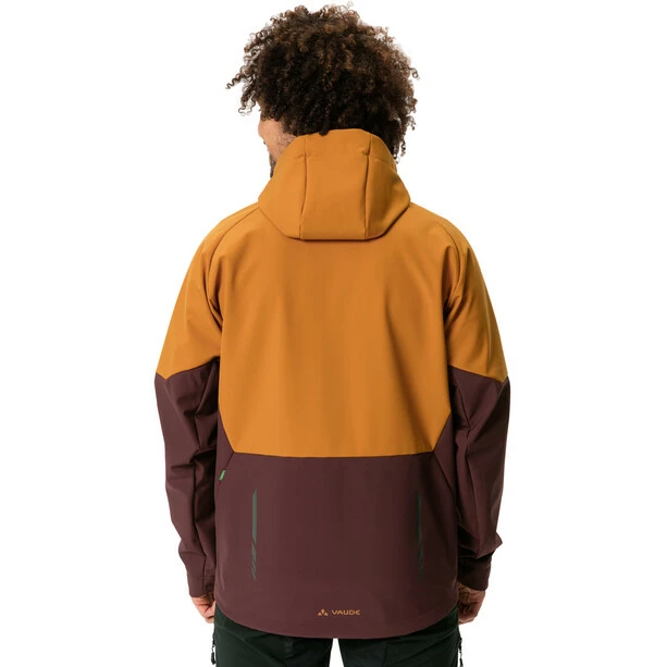 VAUDE Qimsa Softshell Jacke Herren Braun/orange 4 VAUDE Qimsa Softshell Jacke Herren Braun/orange – Bild 4