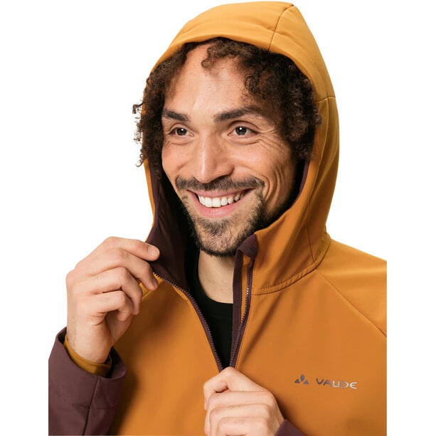 VAUDE Qimsa Softshell Jacke Herren Braun/orange 5 VAUDE Qimsa Softshell Jacke Herren Braun/orange – Bild 5