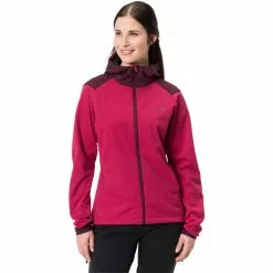 VAUDE Qimsa Softshell-Jacke Damen Rot -Günstiges Fahrradjacken Geschäft vaude qimsa softshell jacket women crimson red 3