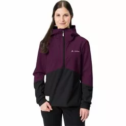 VAUDE Tremalzo Softshell Jacke Mit 1/2 Reißverschluss Damen Schwarz/lila -Günstiges Fahrradjacken Geschäft vaude tremalzo softshell half zip jacket women black 3