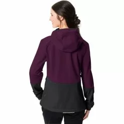VAUDE Tremalzo Softshell Jacke Mit 1/2 Reißverschluss Damen Schwarz/lila -Günstiges Fahrradjacken Geschäft vaude tremalzo softshell half zip jacket women black 4