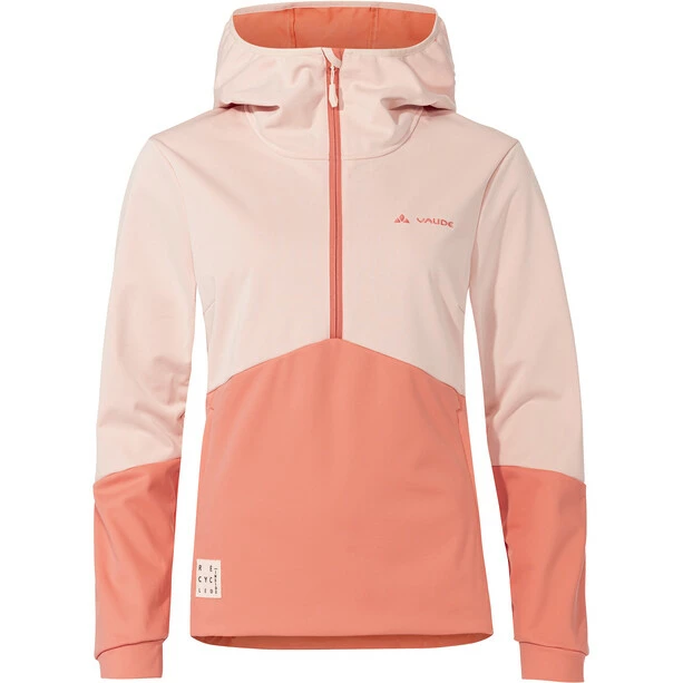 VAUDE Tremalzo Softshell Jacke Mit 1/2 Reißverschluss Damen Pink 1 VAUDE Tremalzo Softshell Jacke Mit 1/2 Reißverschluss Damen Pink