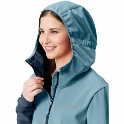 VAUDE Tremalzo Softshell Jacke Mit 1/2 Reißverschluss Damen Blau -Günstiges Fahrradjacken Geschäft vaude tremalzo softshell half zip jacket women dark sea 5