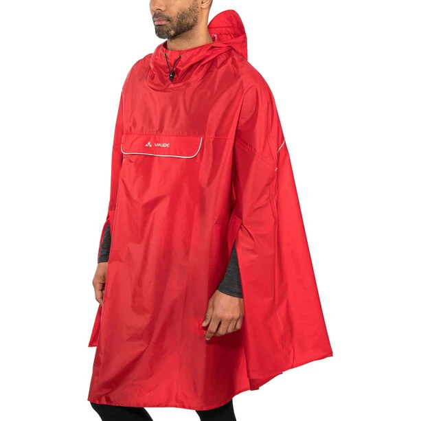 VAUDE Valdipino Poncho Rot 2 VAUDE Valdipino Poncho Rot – Bild 2