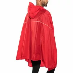 VAUDE Valdipino Poncho Rot 8 VAUDE Valdipino Poncho Rot -Günstiges Fahrradjacken Geschäft vaude valdipino poncho unisex indian red 2