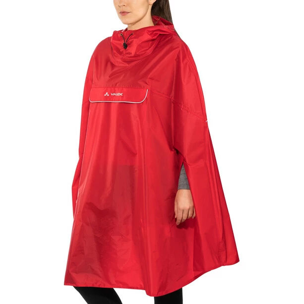 VAUDE Valdipino Poncho Rot 4 VAUDE Valdipino Poncho Rot – Bild 4