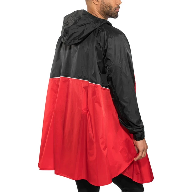 VAUDE Valero Poncho Rot/schwarz 3 VAUDE Valero Poncho Rot/schwarz – Bild 3