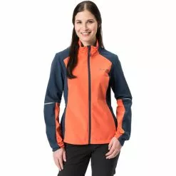 VAUDE Wintry IV Softshell Jacke Damen Orange/blau -Günstiges Fahrradjacken Geschäft vaude wintry iv softshell jacket women hokkaido 3