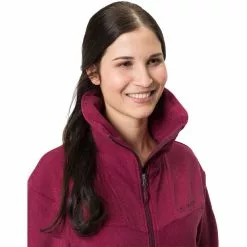 VAUDE Yaras Fleecejacke Damen Rot -Günstiges Fahrradjacken Geschäft vaude yaras fleece jacket women crimson red 5