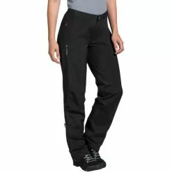VAUDE Yaras III Regenhose Damen Schwarz 6 VAUDE Yaras III Regenhose Damen Schwarz -Günstiges Fahrradjacken Geschäft vaude yaras iii rain pants women black 3