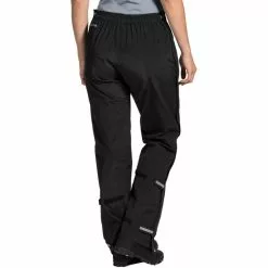 VAUDE Yaras III Regen Zip Hose Damen Schwarz -Günstiges Fahrradjacken Geschäft vaude yaras iii rain zip pants women black 4