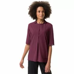VAUDE Yaras Kurzarm Shirt Damen Lila -Günstiges Fahrradjacken Geschäft vaude yaras ss shirt women cassis 3