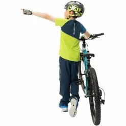 VAUDE Yaras Stretch Zip-Off Hose Kinder Blau -Günstiges Fahrradjacken Geschäft vaude yaras stretch zip off pants kids dark sea 3