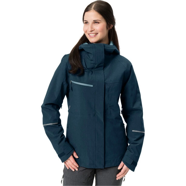 VAUDE Yaras Warme Regenjacke Damen Blau 3 VAUDE Yaras Warme Regenjacke Damen Blau – Bild 3