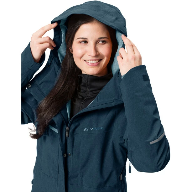VAUDE Yaras Warme Regenjacke Damen Blau 5 VAUDE Yaras Warme Regenjacke Damen Blau – Bild 5