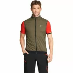 Ziener Nechamus Weste Herren Oliv -Günstiges Fahrradjacken Geschäft ziener nechamus vest men leaf green 3