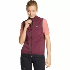 Ziener Norwiga Weste Damen Rot -Günstiges Fahrradjacken Geschäft ziener norwiga vest women velvet red 3